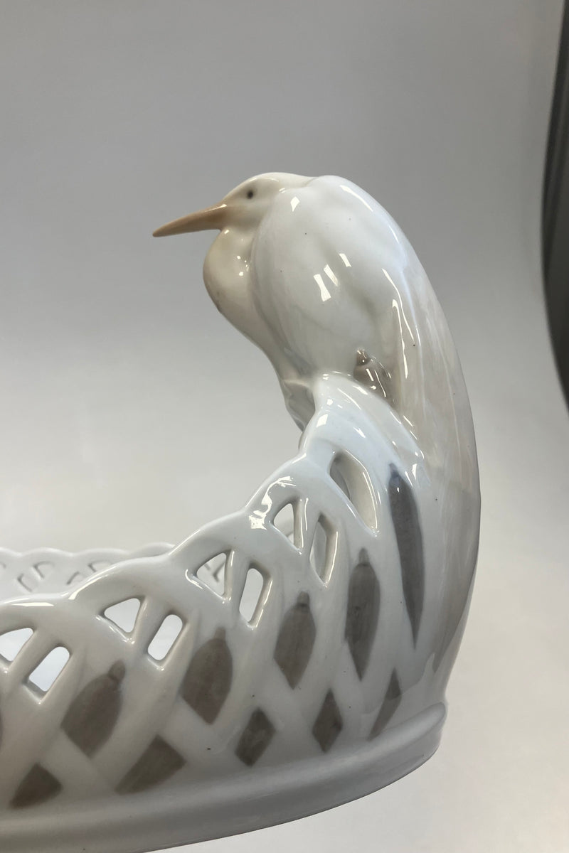 Royal Copenhagen Art Nouveau Bowl with Heron No. 1846