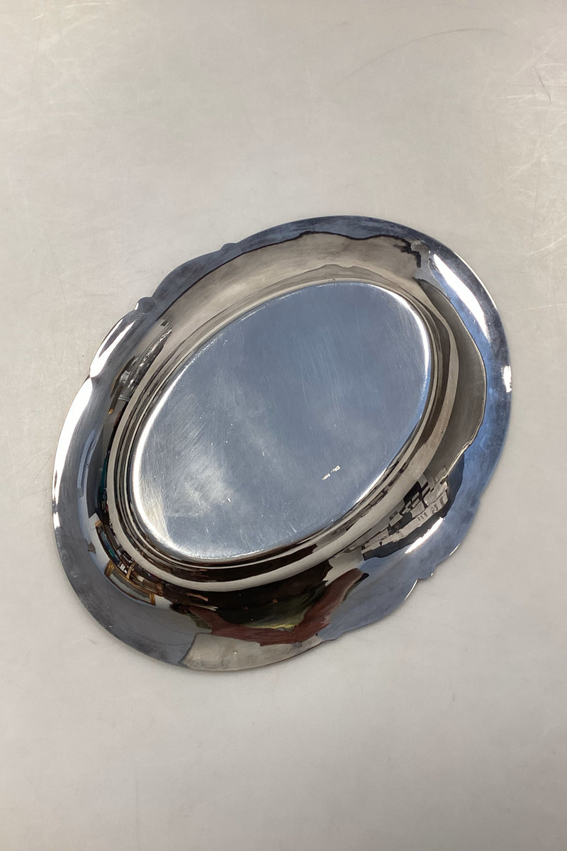 Hugo Grün Oval Sølvplet Bakke