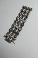Georg Jensen Sterling Sølv 3 radet Armbånd No. 3