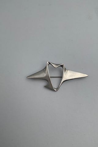 Georg Jensen Sterling Sølv Broche af Henning Koppel No. 340