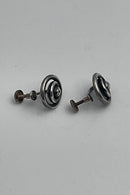 Hans Hansen Sterling Sølv Øreringe (skruer) af Karl Gustav Hansen