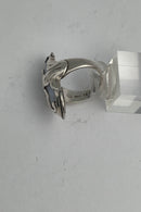 Georg Jensen Sterling Sølv Ring No. 18 m Chalcedon sten