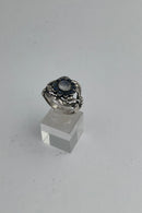 Georg Jensen Sterling Sølv Ring No. 10 Moonlight Blossom Månesten