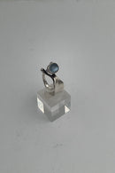 Georg Jensen Sterling Sølv Ring med Månesten af Torun No. 152