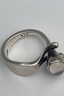 Georg Jensen Sterling Sølv Ring med Månesten af Torun No. 152