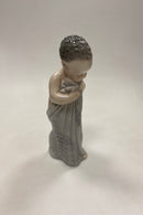 Royal Copenhagen Art Nouveau Figur af Nøgen Baby i klæde No. 3505