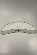 Royal Copenhagen Musselmalet Riflet Halvmåne Fad med Guld No. 402