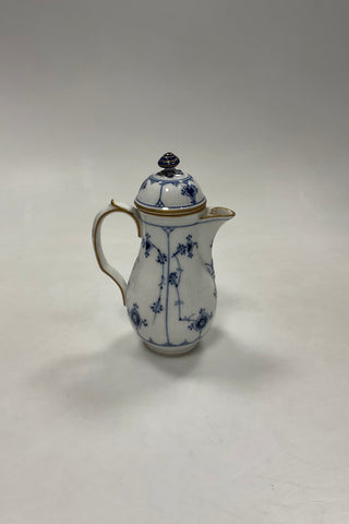 Royal Copenhagen Musselmalet Riflet med Guld Kaffekande No. 39