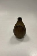 Saxbo vase af Eva Stæhr Nielsen i harepels glasur No. 195