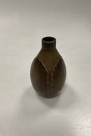 Saxbo vase af Eva Stæhr Nielsen i harepels glasur No. 195