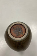 Saxbo vase af Eva Stæhr Nielsen i harepels glasur No. 195