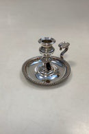 Lysestage i sølvplet