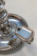 Lysestage i sølvplet