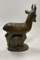 Axel Salto Stentøjsfigur af Hjort fra Carl Haliers værksted Ikke Royal Copenhagen