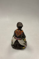 Royal Copenhagen Overglasur figur af Amager Blomster Pige No. 12412