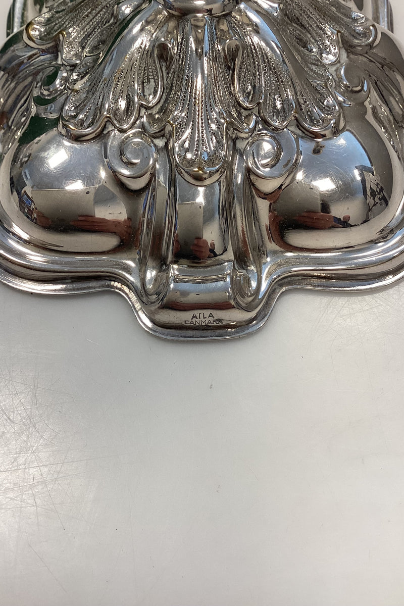 Cohr ATLA Sølvplet Lysestager, et par