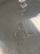 Georg Jensen Sterling Sølv Oval Cosmos Serveringsbakke med træhåndtag No. 251B