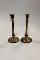 Antikke høje Lysestager i Messing