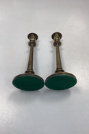 Antikke høje Lysestager i Messing