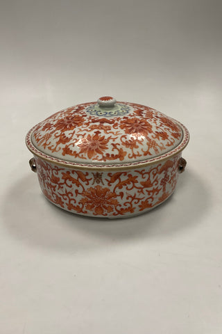 Kinesisk Orientalsk Terrin Qianlong Jern rød decoration