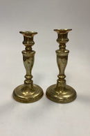 Antikke høje Lysestager i Messing