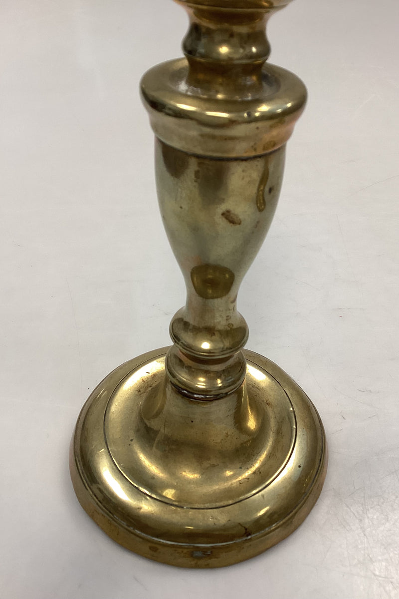 Antikke høje Lysestager i Messing