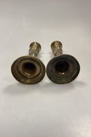 Antikke høje Lysestager i Messing