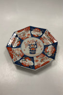 Kinesisk Imari Ottekantet fad   Måler 28,5cm / 11.22 inch