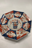 Kinesisk Imari Ottekantet fad   Måler 28,5cm / 11.22 inch
