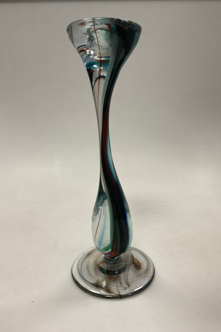 Holmegaard Royal Copenhagen Glas Lysestage af Per Lutken i 1991 No. 3565