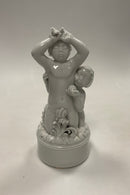 Royal Copenhagen Blanc de Chine figur af 2 drenge No. 1-3a/1A