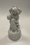 Royal Copenhagen Blanc de Chine figur af 2 drenge No. 1-3a/1A