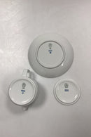 Royal Copenhagen Hvidpot Kande No. 6265 med låg og underkop No. 6238/6265