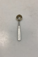 Volmer Bahner Sterling Sølv Sæt med Saltkar, Ske og Saltbøsse Hvid emalje