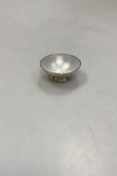 Volmer Bahner Sterling Sølv Sæt med Saltkar, Ske og Saltbøsse Hvid emalje