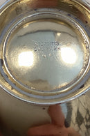 Volmer Bahner Sterling Sølv Sæt med Saltkar, Ske og Saltbøsse Hvid emalje