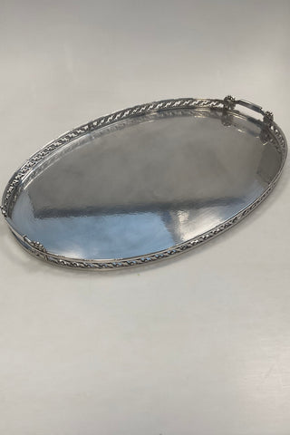 Georg Jensen Sterling Sølv Bakke med 2 håndtag No. 377B