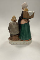 Royal Copenhagen Overglasur Figur Skovshoved Fiskepar No. 12172