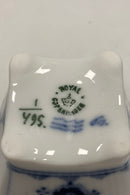 Royal Copenhagen Musselmalet Riflet Bordkortholder og Vase No. 495