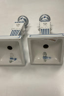 Royal Copenhagen Musselmalet Riflet Et par lysestager No 15