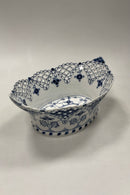 Royal Copenhagen Musselmalet Helblonde Frugtkurv/Oval Skål No. 1059