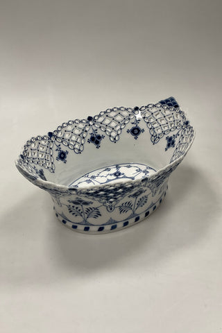 Royal Copenhagen Musselmalet Helblonde Frugtkurv/Oval Skål No. 1059