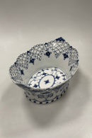 Royal Copenhagen Musselmalet Helblonde Frugtkurv/Oval Skål No. 1059