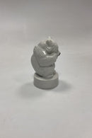 Royal Copenhagen Figur af Isbjørn på sokkel No. 335