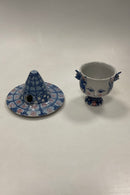 Bjørn Wiinblad Kvindehoved Vase med Hat som Låg No. V13