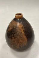 Saxbo Vase i brun harepels glasur No. 76
