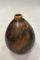 Saxbo Vase i brun harepels glasur No. 76