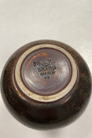 Saxbo Vase i brun harepels glasur No. 76