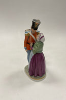 Royal Copenhagen Overglasur Figur Soldaten og Heksen HCA No. 1112