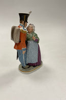 Royal Copenhagen Overglasur Figur Soldaten og Heksen HCA No. 1112